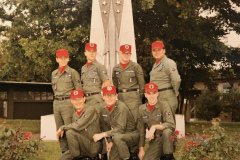 BR, Gil Merriman, Allen Clark, Ed Morin, Grant Bailey FR, Tom Morris, John Magenbauer, Bill Calloway