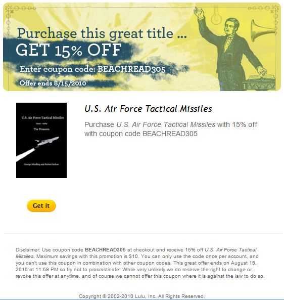 Discount – U.S. Air Force Tactical Missiles